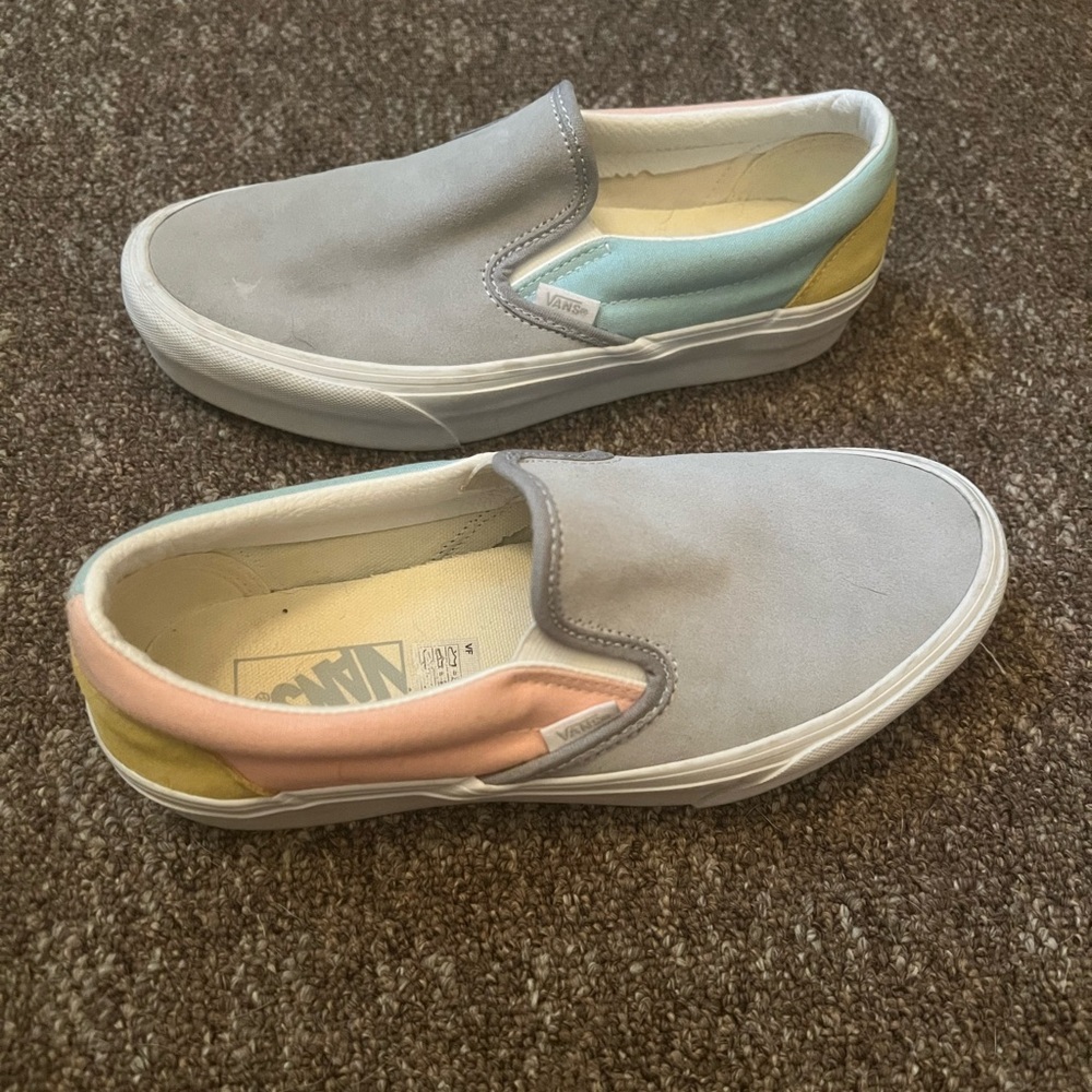 Pastel Color Block Vans - image 2